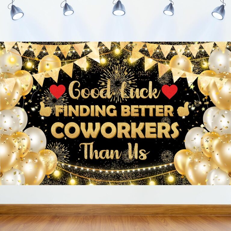 Good Luck Finding Better Coworkers Than Us decorations, Coworker Leaving Decorations, Colleague Going Away Party Supplies Farewell Party Banner Decor